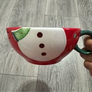 Bella Casa by GANZ Christmas Festive Snowman Mug‎ 2in Tall